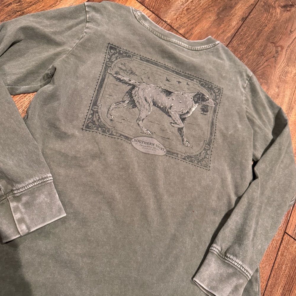 Hunter Green Long Sleeve Boys’ Shirt: Southern Shirt